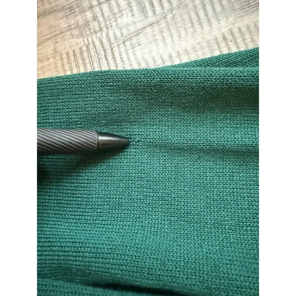 Vintage 1960s 70s Jantzen Green Mock Neck Sweater Men’s M Made USA